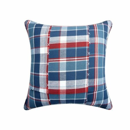 PUESTA EN ESCENA 20 x 20 in. Picnic Plaid Patch Polyester Filler Pillow, 2PK PU3120573